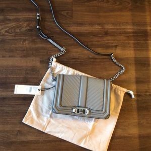 Rebecca Minkoff Chevron Quilted SM Love Crossbody